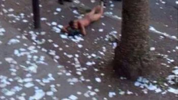 asi quedo un hincha de central que quiso infiltrarse en la cancha de newells