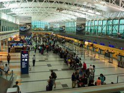 El aeropuerto de Ezeiza. El aeropuerto de Ezeiza.
