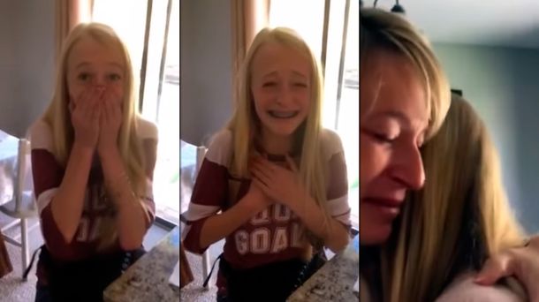 El video más emotivo: una nena se entera que tiene un donante de corazón