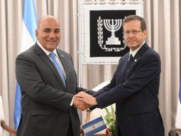 Manzur fue recibido por el presidente israelí Isaac Herzog