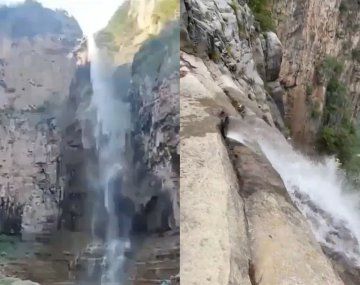 Insólito: descubrieron que una famosa cascada de China es falsa