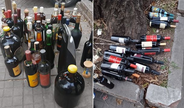 Le prohibieron tomar alcohol y su familia hizo feliz al barrio El Mondongo: regalaron todas sus botellas