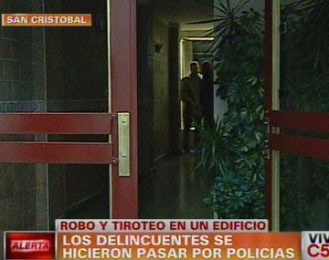 Edificio asaltado en San Cristóbal