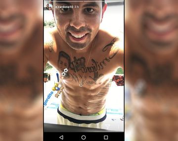 El ¿gordo? Cardona: la foto del 10 de Boca que es furor