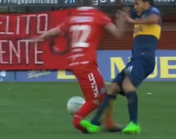 Tevez fracturó a Ezequiel Ham, de Argentinos Juniors