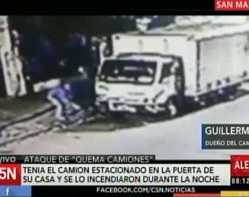 VIDEO: Mirá cómo actúan los quemacamiones