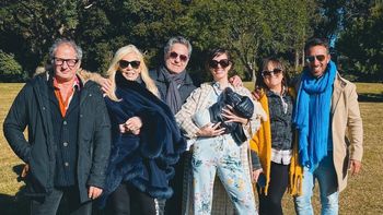 Susana Giménez y el elenco de Piel de Judas. Susana Giménez y el elenco de Piel de Judas.