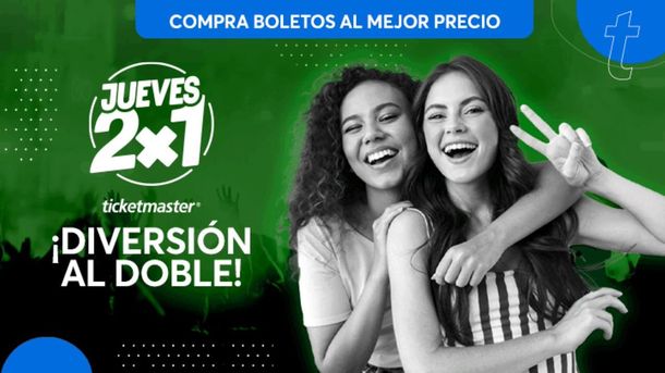 Ticketmaster lanza un nuevo Jueves 2x1.