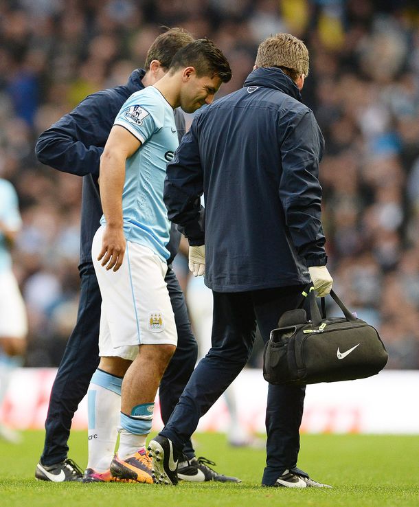 El Kun Agüero estará un mes afuera de las canchas