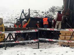 Los mineros están atrapados desde hace una semana. Gentileza: Ministerio de Minería de Chile