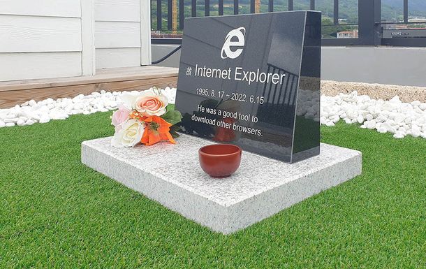 El Internet Explorer ya tiene su tumba con lápida y todo