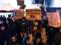 Protesta en la puerta de Pepsico Protesta en la puerta de Pepsico