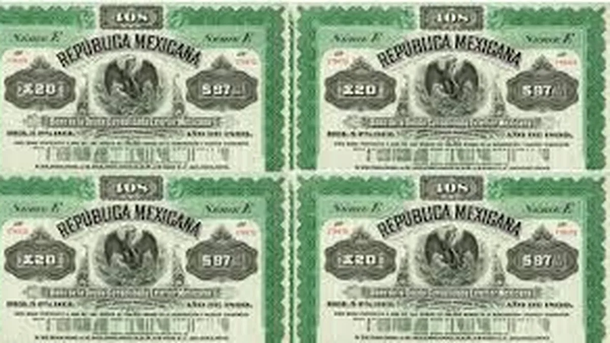 1859: El presidente Miguel Miramón emite en 1859