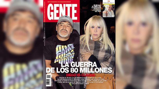 La guerra por la plata de Diego Maradona y Claudia Villafañe, tapa de revistas