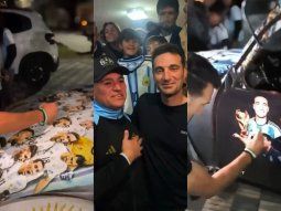 video: scaloni sigue recibiendo gente y firmo un auto dedicado a la scaloneta video: scaloni sigue recibiendo gente y firmo un auto dedicado a la scaloneta