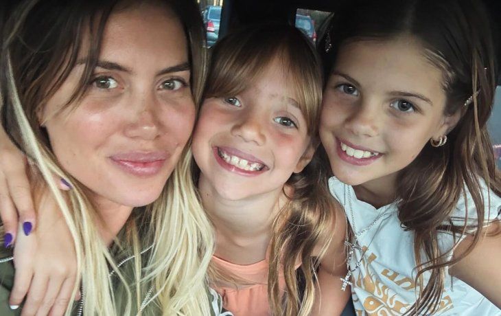 La original bienvenida que Wanda preparó para sus hijas tras su semana con Icardi