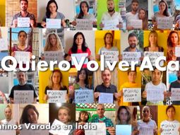 El video de los argentinos varados en India