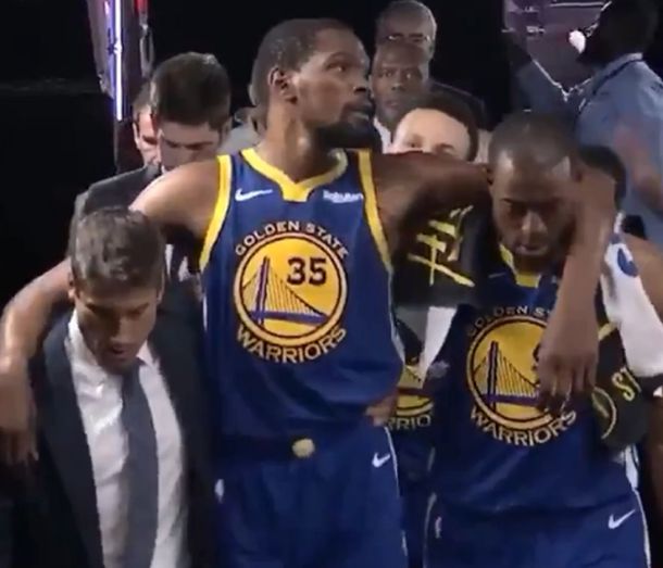 Kevin Durant se rompió el tendón de Aquiles en el duelo entre los Warriors y los Raptors por la final de la NBA