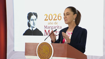 Claudia Sheinbaum en la Mañanera del Pueblo. Claudia Sheinbaum en la Mañanera del Pueblo.