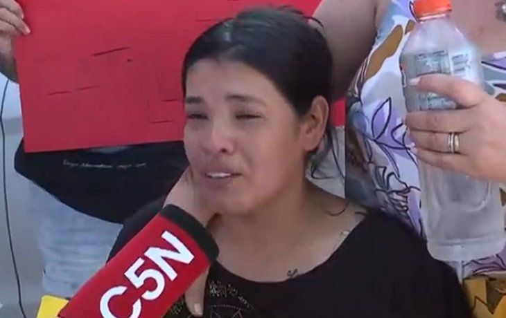 Nelly, esposa de Gabriel, el hombre asesinado en Villa Lugano en un presunto caso de gatillo fácil.