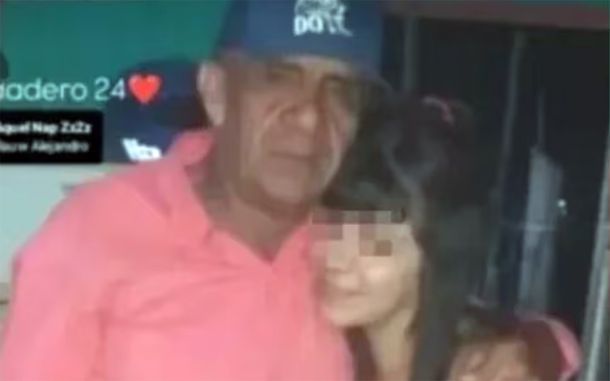 Juan Carlos Pérez junto a su hija.