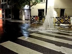 La rotura ocurrió en la esquina de Billinghurst y Peña La rotura ocurrió en la esquina de Billinghurst y Peña