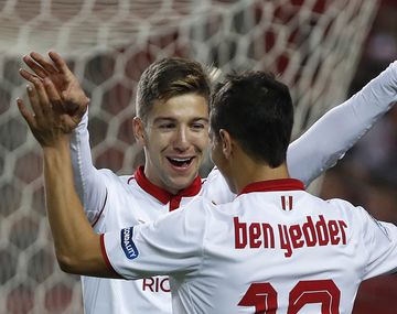 El festejo de Luciano Vietto