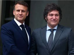 Emmanuel Macron y Javier Milei en París. Emmanuel Macron y Javier Milei en París.