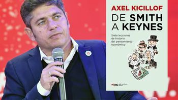 Axel Kicillof y su nuevo libro.