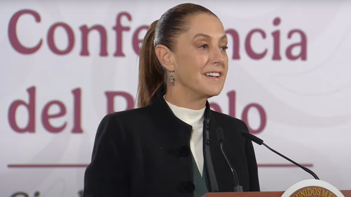 Claudia Sheinbaum en la Mañanera de este martes.