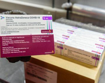 Enviaron a las provincias las 900.200 dosis de Astrazeneca