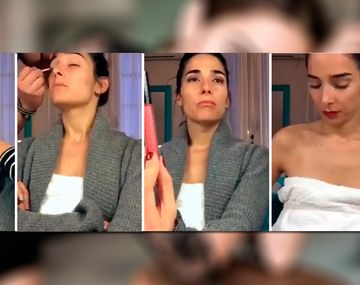 El dinámico video de Juana Viale en pleno maquillaje: Transformación sin efecto