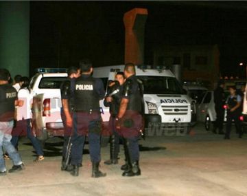 La policía de Santiago del Estero en medio del operativo por el falso secuestro (Gentileza Nuevo Diario)