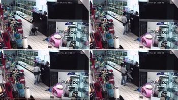 El nene robó un cachorro bajo la supervisión de su mamá El nene robó un cachorro bajo la supervisión de su mamá