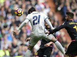 El gran cabezazo de Morata ante el Espanyol El gran cabezazo de Morata ante el Espanyol