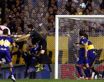 En marzo de este año Funes Mori marcó en La Bombonera. Este domingo volverá a ser titular