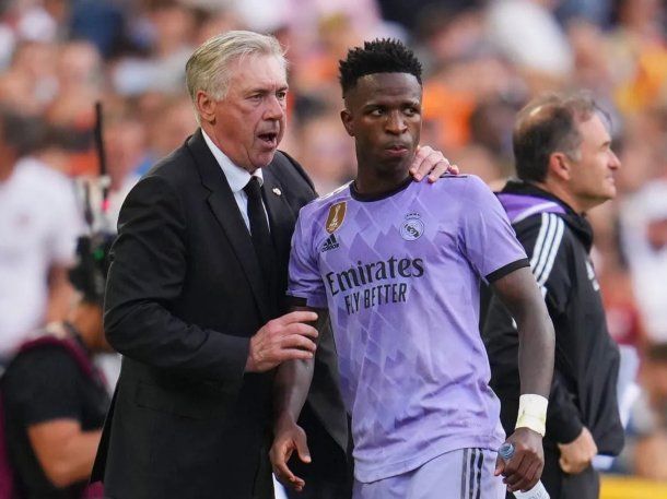 Ancelotti habló del futuro de Vinicius Jr luego del triste episodio de racismo