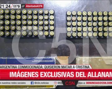Atentado a Cristina: las balas encontradas en el allanamiento son del calibre del arma