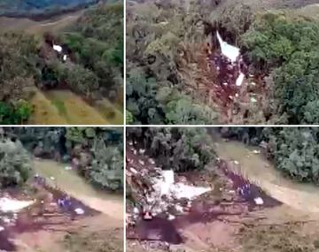 Así quedó el avión que transportaba al Chapecoense