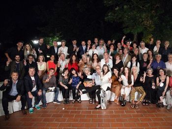 Brindis navideño: Cristina Kirchner recibió a artistas y periodistas