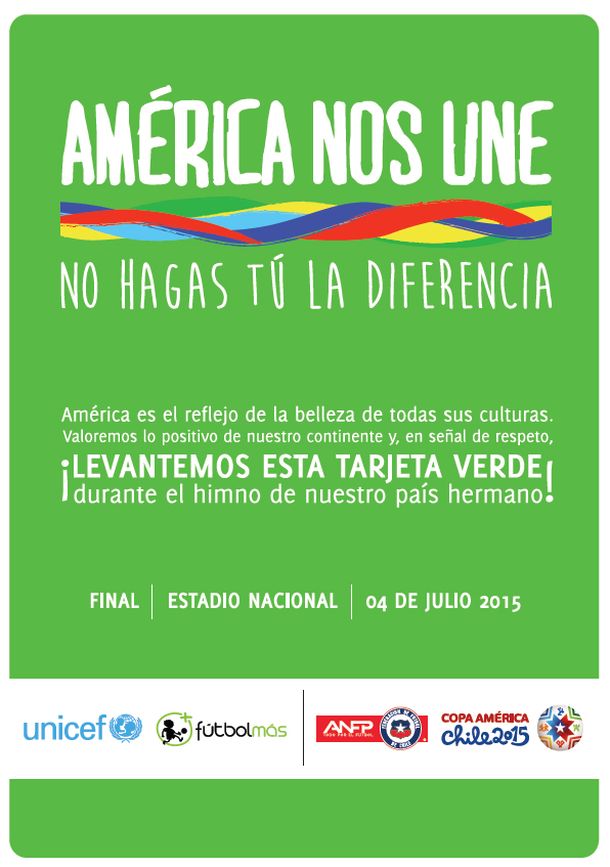 Conocé la tarjeta verde que mostrarán los hinchas durante los himnos