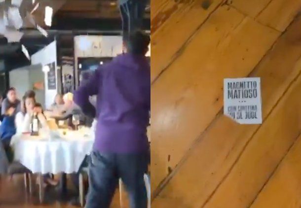 "Con Cristina no se jode": manifestantes irrumpieron en un restaurante de Puerto Madero