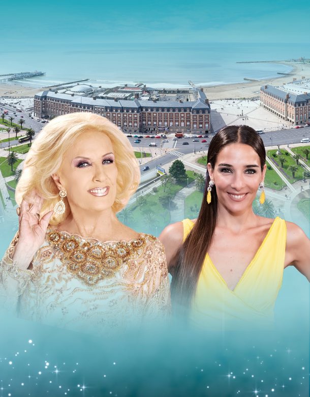 Mirtha Legrand y Juana Viale en Mar del Plata (Archivo)