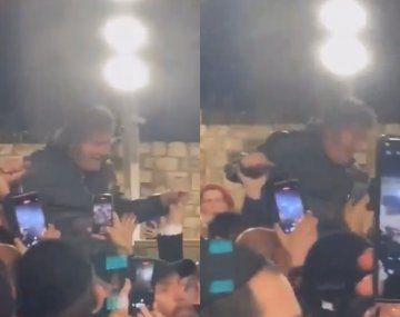 Milei de fiesta en Israel: cerró su gira con un baile viral junto a rabinos