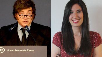 Javier Milei y Julia Molina Javier Milei y Julia Molina