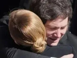 Javier Milei y Giorgia Meloni 