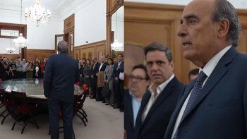 Guillermo Francos se despidió de los empleados de Casa Rosada. Guillermo Francos se despidió de los empleados de Casa Rosada.