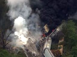 Susto en Baltimore por un tren que descarriló