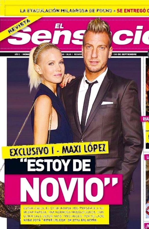 Maxi López confirmó su noviazgo con la modelo Daniela Christiansson