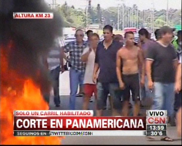 Levantaron el corte en la Panamericana en el km 23